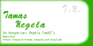 tamas megela business card